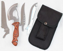 Набор туристический, пила, топор, нож,в чехле C01
