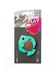 Игрушка для кошек М-Pets FISH 6*4*7 см флуоресцентная зеленая