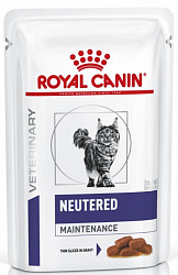 Royal Canin Veterinary Neutered Maintenance диетический влажный корм для кошек и котов стерилизованных в соусе 85гр