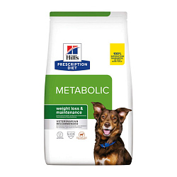 Hills Prescription Diet Metabolic корм сухой для собак диетический для достижения и поддержания оптимального веса с ягненком и рисом 1,5кг