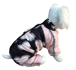Комбинезон для собак Шарик мех розовый девочка размер 12 PetFashion