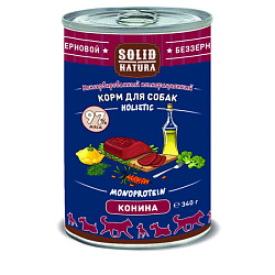 Solid Natura Holistic влажный корм для собак с кониной 340гр
