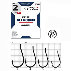 Крючок Cobra ALLROUND сер. CA122 разм.008 