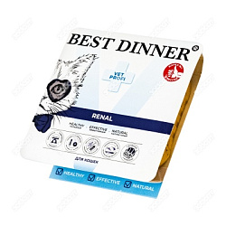 Best Dinner Vet Profi Renal диетический влажный корм для кошек для поддержания функции почек ягненок 100гр ламистер