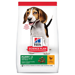 Hills Science Plan Puppy корм сухой для щенков средних пород с курицей и рисом 800гр