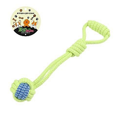 Игрушка для собак ZooMoDa грейфер Мяч плетеный с ручкой 30см