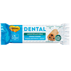 Мнямс Dental Лакомство для собак мелких и средних пород, зубные спонжи 15гр