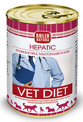 Solid Natura VET Hepatic для собак консервы профилактика заболеваний печени 340гр