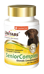 Unitabs SeniorComlex с Q10 для собак старше 7лет 100тб