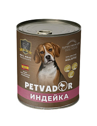 Petvador влажный корм беззерновой для собак индейка 400гр