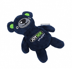Игрушка для собак JOYSER Puppy Мишка со сменной пищалкой S синий, 15 см