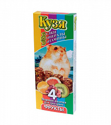 Кузя лакомство для грызунов палочки (4 шт) Фрукты