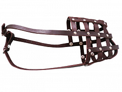 Намордник ZooMoDa "Среднеазиатская/Кавказская Овчарка" кожа плетеный для собак