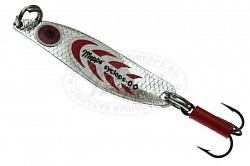 Блесна Mepps колеблющаяся SYCLOPS №0 8гр. SILVER/Red (на подложке)