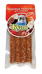 Кузя лакомство для попугаев палочки (4шт.) Ассорти