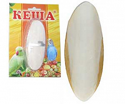Минеральный камень для птиц Кеша панцирь каракатицы 10см натуральный