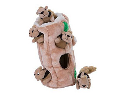 Игрушка для собак Petstages Hide-a-Squirrel S, (спрячь белку) размер 12см.