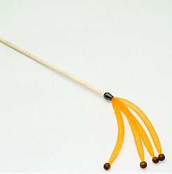 Дразнилка для кошек Верные Друзья "Удочка Разноцветные трубочки" 50 см