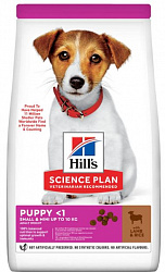 Hills Science Plan Puppy корм сухой для щенков мелких пород с ягненком и рисом 300гр