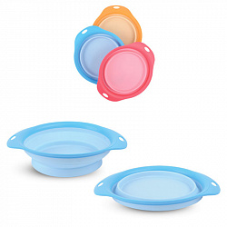 Миска силиконовая складная малая 500мл 225*185*50мм