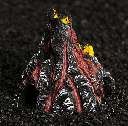 Грот для акварриума Вулкан 10*8*9см 