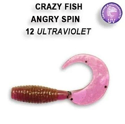 Твистер Crazy Fish Angry spin 35mm 78-35-12 