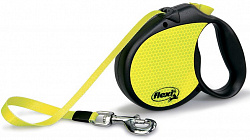 Поводок рулетка FLEXI Neon L лента 5м до 50кг