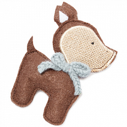 Игрушка для кошек NATURAL из натуральных материалов "Олененок Кантри" 100мм Triol