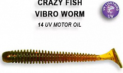 Виброхвост Crazy Fish Vibro Worm 85mm 12-85-14