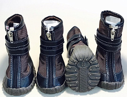 Сапожки для собак "Спорт шик" коричневые, разм 12 PetFashion