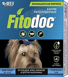 Капли на холку Fitodoc для собак до 10кг  1мл