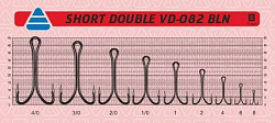 Крючок-двойник VD-082 BN Short Double №6