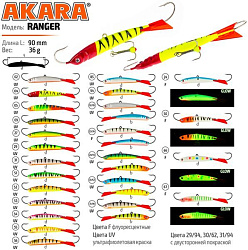 Балансир Akara Ranger 90мм, 36гр цв.27