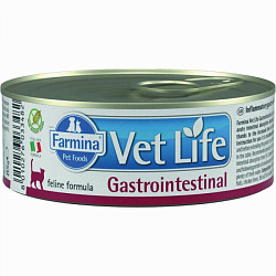 Farmina Vet Life Cat Gastrointestinal консервы для кошек взрослых при заболеваниях желудочно-кишечного тракта с курицей 85гр