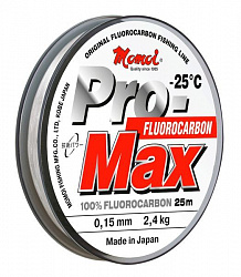 Леска Pro-Max Fluorocarbon 0,21мм 4,5кг 25м прозрачная