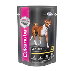 Eukanuba Dog Adult влажный корм для собак взрослых с курицей в соусе 100гр