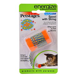 Игрушка для кошек Petstages OPKA Катушка с веревочкой 6см Energize