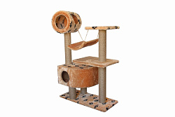 Когтеточка комплекс "Лазалка" 2-дома и качеля 8378 Дарэлл