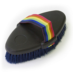 Щетка 5016 искусственная щетина мягкая с радужным ремешком