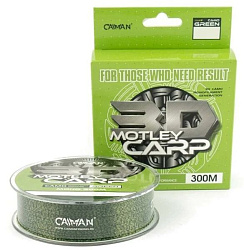 Леска Caiman Motley Carp 300м 3D camo Green 0,30мм