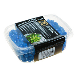 Галька для аквариума (5-10мм) синяя 350г 