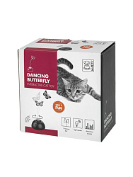 Игрушка для кошек M-Pets интерактивная DANCING Butterfly черная 22680