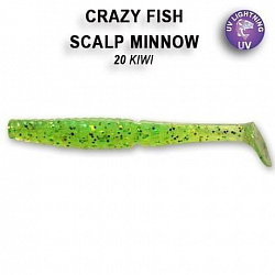 Виброхвост Crazy Fish Scalp Minnow 80mm 7-80-20