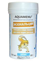 Корм для рептилий АКВА Меню Экзокальций 100 мл (80 г)