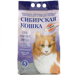 Сибирская Кошка Прима Комкующийся наполнитель 5л