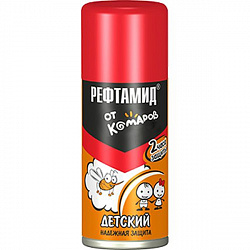 Спрей от комаров Рефтамид  ДЕТСКИЙ 100мл (оранжевый) (634)