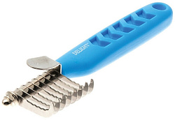 Колтунорез DeLIGHT боковой мини 8 лезвий загнутый (синяя ручка) 4316208N