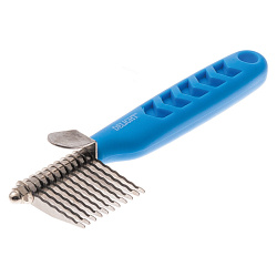 Колтунорез DeLIGHT боковой мини 11 лезвий прямой (синяя ручка) 4316111N