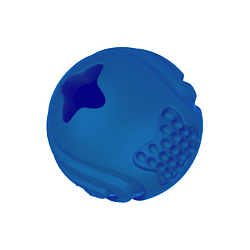 Игрушка для собак Mr.Kranch Мяч 6,5см синий с ароматом курицы 