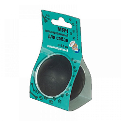 Игрушка для собак Мяч черный отечественный 6,5см